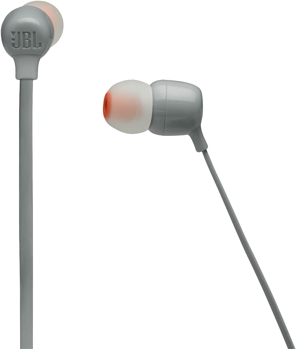 JBL Tune 125BT Wireless in-Ear Bluetooth Headphones, 16 Hour Playtime - White