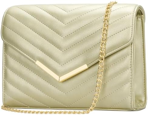 KKXIU Women Formal Vegan Leather Evening Envelope Clutch Purses and Handbags for Party Wedding Prom Bridal - PuriLite