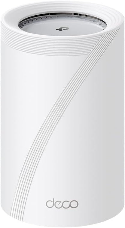 TP-Link Deco BE11000 Tri-Band WiFi 7 Mesh (Deco BE65 Pro) - 11 Gbps, 6 GHz/5 GHz/2.4 GHz Bands, 5 Gbps Ports, MLO, 320 MHz Channels, HomeShield, Universal Compatibility - 2-Pack