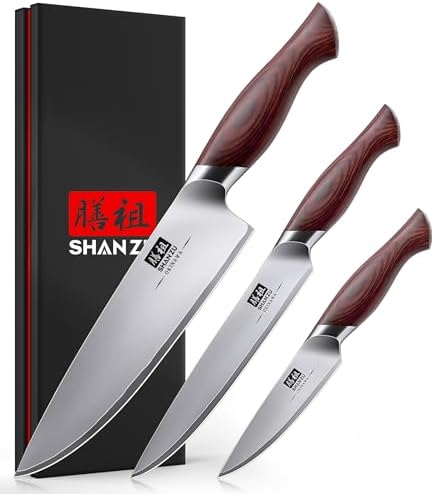 SHAN ZU Fillet Knife 7 inch, Razor Sharp Boning Knife for Meat in 10Cr15Mov Japanese High Carbon Steel Fish Knife, Professional Kitchen with Flexible Blade and Ergonomic Pakkawood Handle