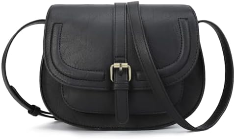 Crossbody Bags for Women Small Over the Shoulder Saddle Purses and Boho Cross body Handbags,Vegan Leather