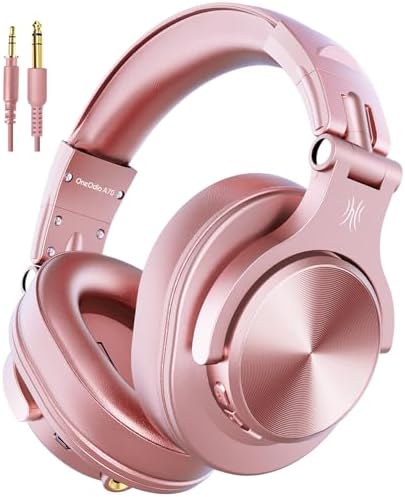 OneOdio A70 Fusion Bluetooth Over Ear Headphones with 72H Playtime, Studio DJ Headphones with Share-Port, Wired and Wireless Recording Headphones with Stereo Sound for Electric Drum Piano Guitar AMP