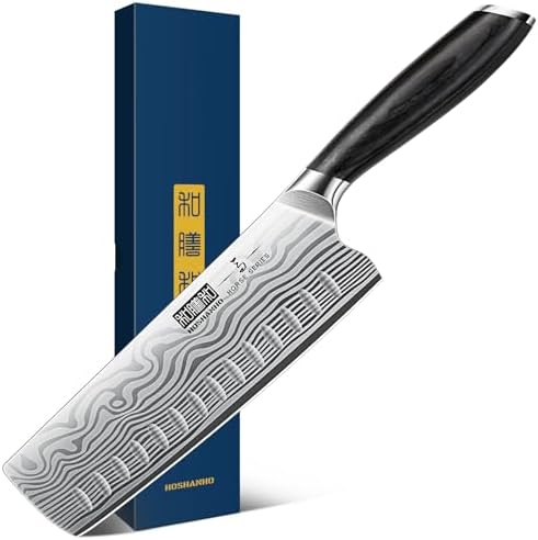 HOSHANHO Fillet Knife 7 Inch, Razor Sharp Boning Knife for Meat Poultry Chicken Cutting, Japanese High Carbon Powder Steel Fish Knife with Flexible Blade and Pakkawood Handle