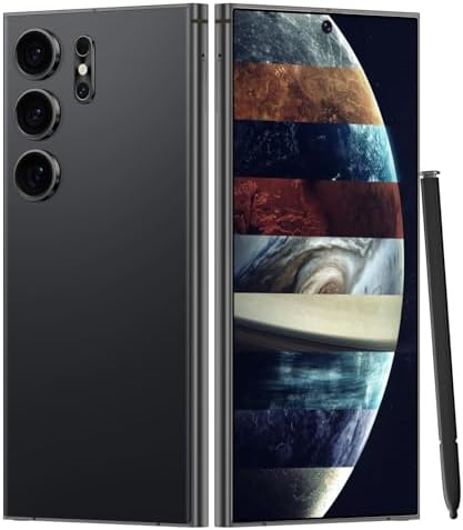 Unlocked Cell Phones Smartphone Unlocked Phones 8+256GB 6.8" HD Screen Dual SIM 108MP+48MP Camera and Built-in Pen (Violet)