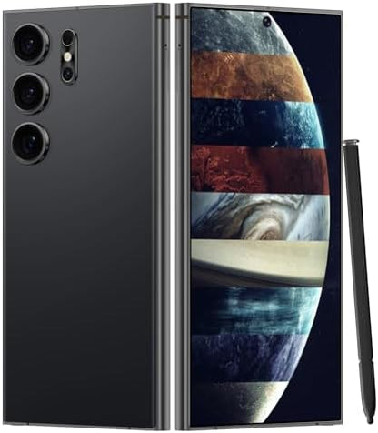 Unlocked Cell Phones Smartphone Unlocked Phones 8+256GB 6.8" HD Screen Dual SIM 108MP+48MP Camera and Built-in Pen (Violet)