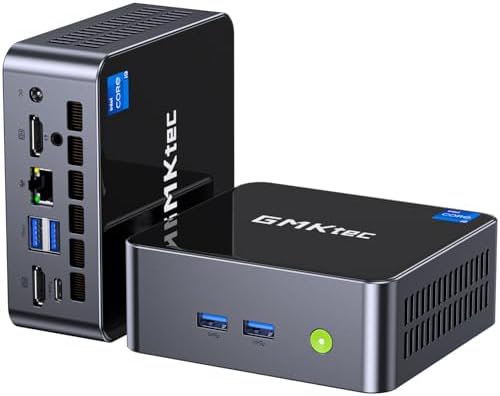 GMKtec Mini PC Intel Core i9 12900HK(14C/20T 5.0 GHz) W11 Pro, Desktop Computer 32GB DDR4 RAM+1TB NVMe SSD, Triple 4K Display, WiFi 6, BT5.2, USB-C M3 Plus