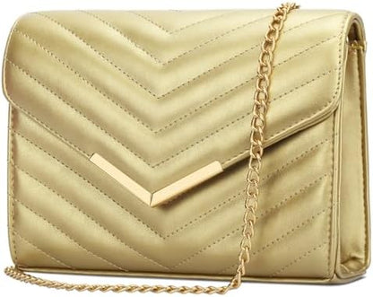 KKXIU Women Formal Vegan Leather Evening Envelope Clutch Purses and Handbags for Party Wedding Prom Bridal - PuriLite