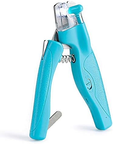 Pet Nail Clipper with LED Light for Dogs & Cats, Rechargeable Nails & Claws Trimmer Grooming, Safe Professional Trimming Tool with Nail Trapper & Free Nail File, Quick-Sensor Razor Sharp Blades