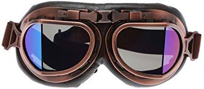 Helmet Steampunk Vintage Goggles Sunglasses Eyewear for Outdoor Sports Motocross Racer