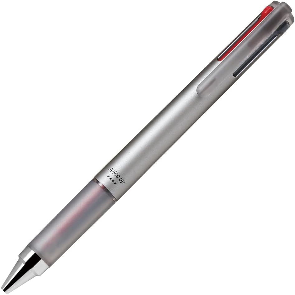 Pilot LKJP-60S4-S Juice Up 4, 0.02 inches (0.4 mm), Silver Ballpoint Pen, Multi-Color Ballpoint Pen