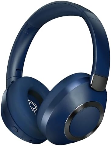 Active Noise Cancelling Headphones, 100H Playtime Headphones Bluetooth Wireless, Bluetooth Headphone Over Ear with Built-in Mic, Wireless Headphone for Travel, Home, Office, Call, Music, Meeting