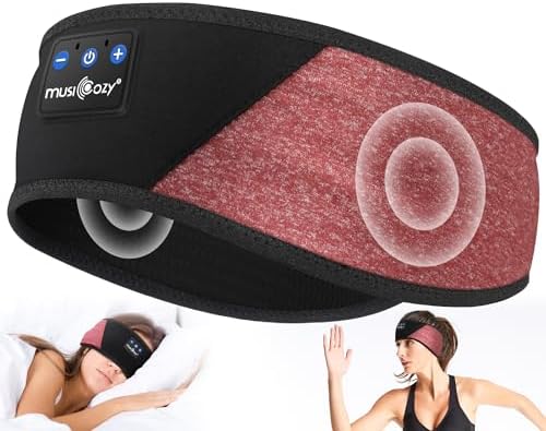 Bluetooth Sleep Headband Headphones | Wireless Sleep Mask Headphones | Music Headband for Side Sleepers | Sports Headband Earphones | Hands Free Audio Headband - PuriLite