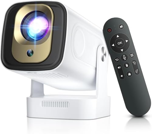 [ Auto Focus/Keystone ] Smart Projector with WiFi and Bluetooth 5.4, SALANGE 1080P Native Projectors 4K, Short Throw Projector w Built in Apps, Android 11, Mini Portable Proyector HY260pro