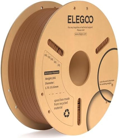ELEGOO PLA+ Filament 1.75mm Black 4KG, PLA Plus 3D Printer Filament, Dimensional Accuracy +/- 0.02 mm, Tough & High Strength, Fit for Most FDM Printers(1KG/Spool, 2.2 lbs)