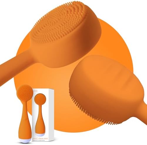 PMD Clean Mini - Smart Facial Cleansing Device with Silicone Brush & Anti-Aging Massager - Waterproof - SonicGlow Vibration Technology - Clear Pores and Blackheads - Lift, Firm, and Tone Skin