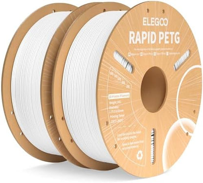 ELEGOO Rapid PETG Filament 1.75mm Black 1KG, 3D Printer Filament Max 600 mm/s High Speed Printing, Dimensional Accuracy +/- 0.02 mm Fit Most FDM Printer 1kg Cardboard Spool