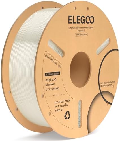 ELEGOO PLA+ Filament 1.75mm Black 4KG, PLA Plus 3D Printer Filament, Dimensional Accuracy +/- 0.02 mm, Tough & High Strength, Fit for Most FDM Printers(1KG/Spool, 2.2 lbs)