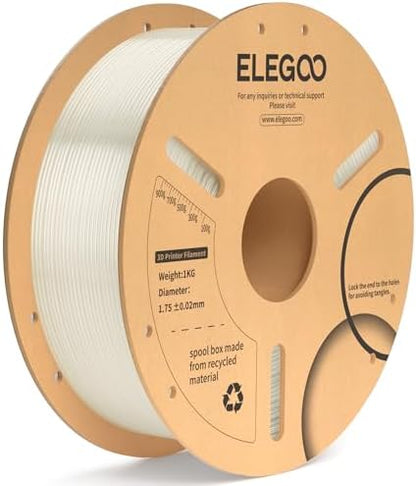 ELEGOO PLA+ Filament 1.75mm Black 4KG, PLA Plus 3D Printer Filament, Dimensional Accuracy +/- 0.02 mm, Tough & High Strength, Fit for Most FDM Printers(1KG/Spool, 2.2 lbs)