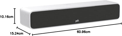 Polk Signature Elite ES35 Slim Center Channel Speaker - Hi-Res Audio Certified, Dolby Atmos & DTS:X Compatible, 1" Tweeter & (6) 3" Woofers, Dual Power Port for Effortless Bass, Stunning Black