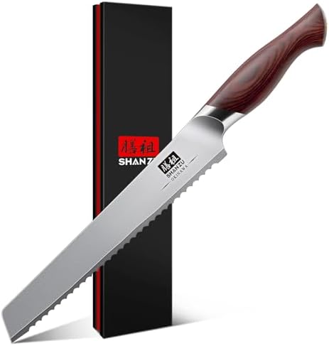 SHAN ZU Fillet Knife 7 inch, Razor Sharp Boning Knife for Meat in 10Cr15Mov Japanese High Carbon Steel Fish Knife, Professional Kitchen with Flexible Blade and Ergonomic Pakkawood Handle