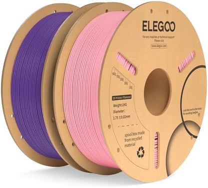 ELEGOO PLA+ Filament 1.75mm Black 4KG, PLA Plus 3D Printer Filament, Dimensional Accuracy +/- 0.02 mm, Tough & High Strength, Fit for Most FDM Printers(1KG/Spool, 2.2 lbs)