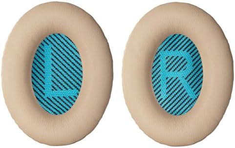 Replacement Ear Pads Earpads for Bose QuietComfort QC 2 15 25 35 Ear Cushion for QC2 QC15 QC25 QC35 SoundLink SoundTrue Around-Ear II AE2 (Black)