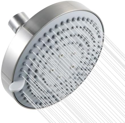 OFFO Shower Head, High Pressure Shower Head with 6 Mode, Fixed Showerheads for Strong Water Flow & Relaxing Shower Experience, Chrome