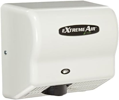 American Dryer Extreme Air GXT9-M Steel Cover High-Speed Automatic Hand Dryer, 10-12-Second Dries, 100-240V, 1,500W Maximum Power, 50/60Hz, White Epoxy Finish