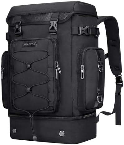 WITZMAN Travel Backpack for Men Women Carry on Bags for Airline Approved Convertible Duffle Luggage Backpack Shoe Compartment