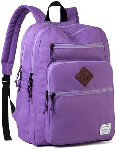 School Backpack for Men Women,Vaschy Lightweight School Bag Bookbag Casual Daypack for High School/College/Teens/Travel/Work