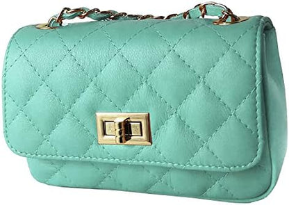 MamaMilano Women/Girls Italian Handmade Genuine Leather Cleo Shoulder Bag/Purse/HandBag/Totebag with Shoulder Strap