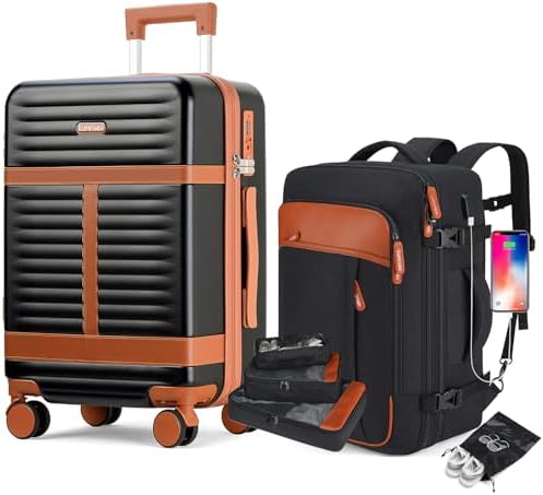 Lumesner Carry on Backpack, Extra Large 40L Flight Approved Travel Backpack for Men & Women