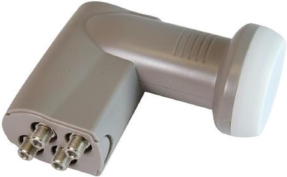 Quad Standard Linear Satellite KU Band LNB FTA 10750 Free to AIR HD for International Channels: Chinese Arabic Persian, Polish, Russian, Vietnamese, 97 Galaxy