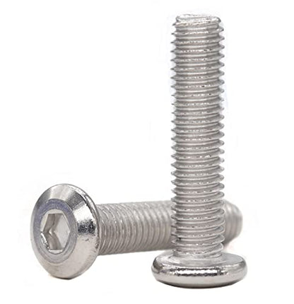 binifiMux 4pcs M10-1.25 x 70mm Serrated Flanged Hex Bolts Flange Hexagon Screws, Stainless Steel 18-8 (304), Plain Finish, DIN 6921