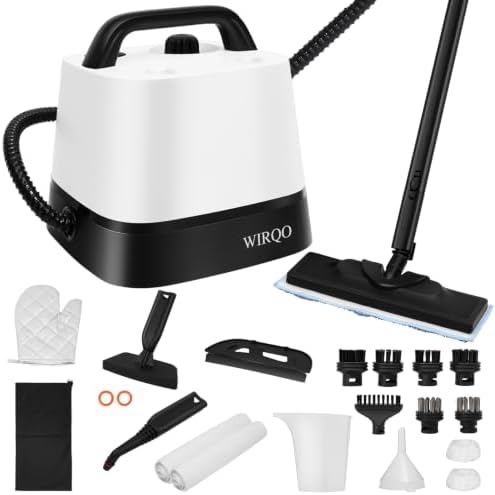 Steam Cleaner with 24 Accessories, 5-Bar Steamer Cleaning 1.5L Tank