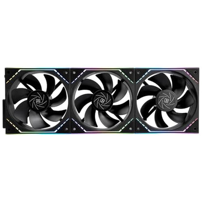 Thermalright TL-M12QR X3 Case Fan, CPU Cooler Comes with ARGB Mirror Light Effect,PC PWM Silent Cooling with 1500RPM Speed,Reverse CPU Cooler Fan (120mm, Black)