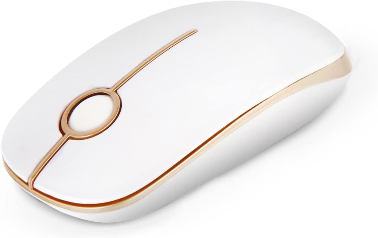 Wireless Mouse, Vssoplor 2.4G Slim Portable Computer Mice with Nano Receiver for Notebook, PC, Laptop, Computer (Sapphire Blue)