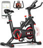 DMASUN Exercise Bike, Silent Magnetic Resistance Stationary Bike for Home with App Compatible, 330 LBS Capacity, Indoor Bike with Comfortable Seat Cushion and Tablet Holder