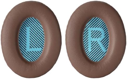 Replacement Ear Pads Earpads for Bose QuietComfort QC 2 15 25 35 Ear Cushion for QC2 QC15 QC25 QC35 SoundLink SoundTrue Around-Ear II AE2 (Black)