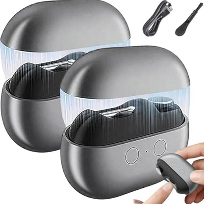 Fanyil/Pubyfun/Vueeze Easyclip Smart Nail Clipper for Seniors, 2025 Upgraded Adults Electric Nail Trimmers, Automatic USB Rechargeable Toenail Clippers, Clip Light Trimmer Stainless Steel(Black)
