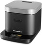KitchenAid Compact 8 Cup Grain and Rice Cooker with Automatic Sensing and Integrated Scale, KGC2154PL, Porcelain White