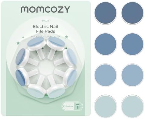 Momcozy Baby Nail Trimmer Replacement Pads, Electric Nail Trimmer Grinding Pads for Momcozy Electric Nail Trimmer Use Only, 8 Counts Replacement Pads, Pink