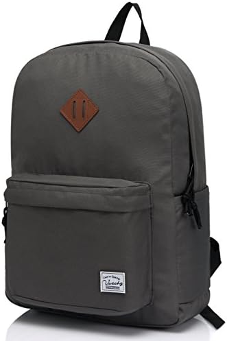 School Backpack for Kids, VASCHY Lightweight Water Resistant Casual Schoolbag Daypack for Men Women Teen Boys Girl Bookbag