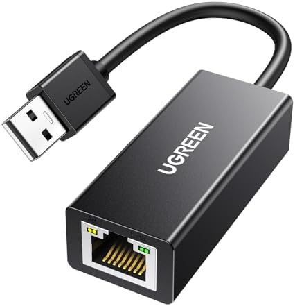 UGREEN Ethernet Adapter USB 2.0 to 10 100 Network RJ45 LAN Wired Adapter for Switch, MacBook, Chromebook, Windows 11, 10, 8.1, Mac OS, Surface Pro, Linux ASIX AX88772 Chipset