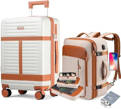 Lumesner Carry on Backpack, Extra Large 40L Flight Approved Travel Backpack for Men & Women