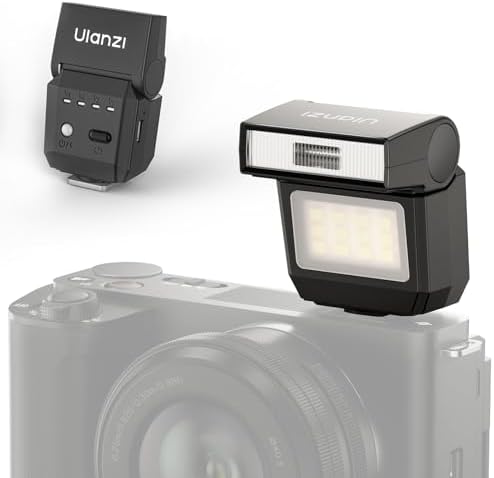 ULANZI Mini Camera Flash SL01 Speedlite Digital Camera Speedlight with Hot Shoe, Compatible with Sony/Canon/Fuji/Nikon/Panasonic/Olympus/Pentax