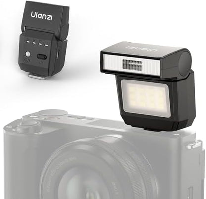ULANZI Mini Camera Flash SL01 Speedlite Digital Camera Speedlight with Hot Shoe, Compatible with Sony/Canon/Fuji/Nikon/Panasonic/Olympus/Pentax