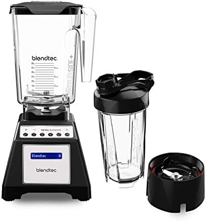 Blendtec Total Classic Original Blender and 75 oz FourSide Blender Jar - Kitchen Blender Bundle - Red