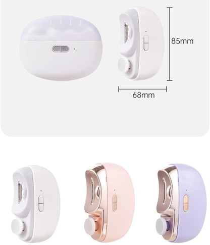 Electric Toenail Clippers for Seniors, 3 in 1 Electric Nail Clippers for Adults Automatic Electric Nail Trimmer for Adults Nail Trimmers for People Fingernail Trimmer and Polisher(White)