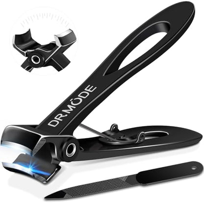 Nail Clippers for Men Thick Nails -DRMODE Heavy Duty Large Toenail Clippers for Thick Nails with Wide Jaw Opening, Ultra Sharp Stainless Steel Finger Nail Clippers Cutter for Tough Nails,Seniors,Adult